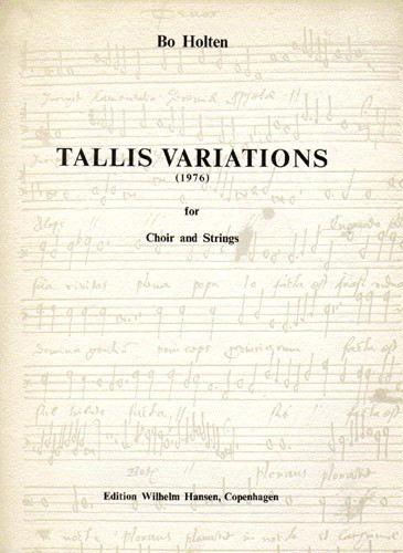 Bo Holten: Tallis Variations (Score)