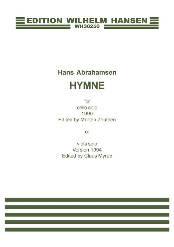 Hans Abrahamsen: Hymne (Viola or Cello)