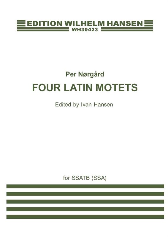 Per Nrgrd: 4 Latin Motets for SSATB