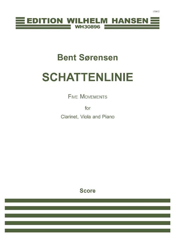 Bent Sørensen: Schattenlinie (Score & parts)