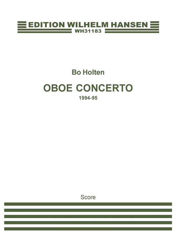 Bo Holten: Oboe Concerto (Score)