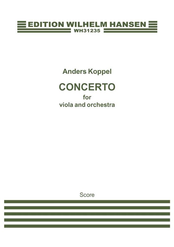 Anders Koppel: Concerto for Viola and Orchestra (Score)