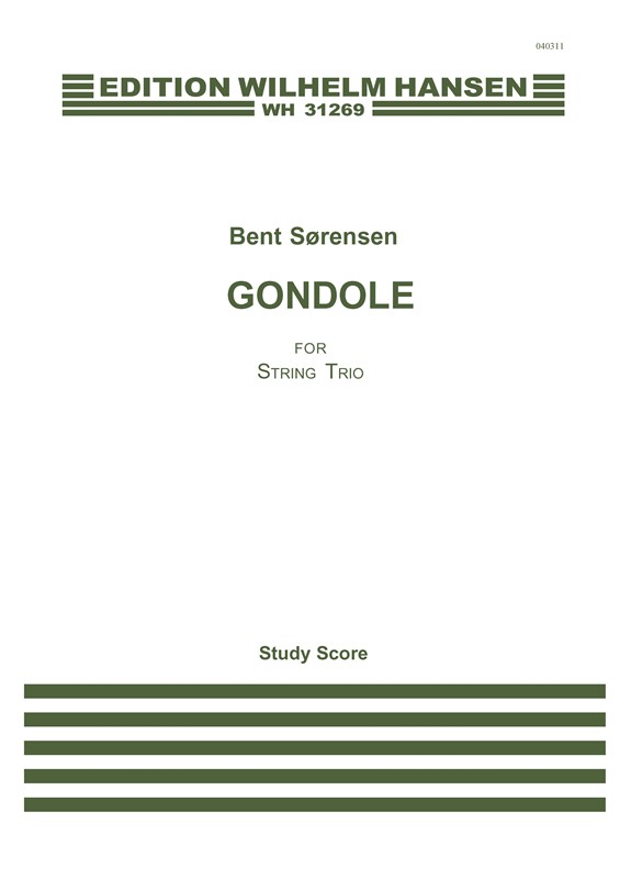 Bent Srensen: Gondole for String Trio (Study Score)