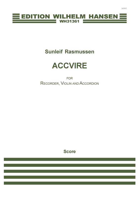 Sunleif Rasmussen: Accvire (score)