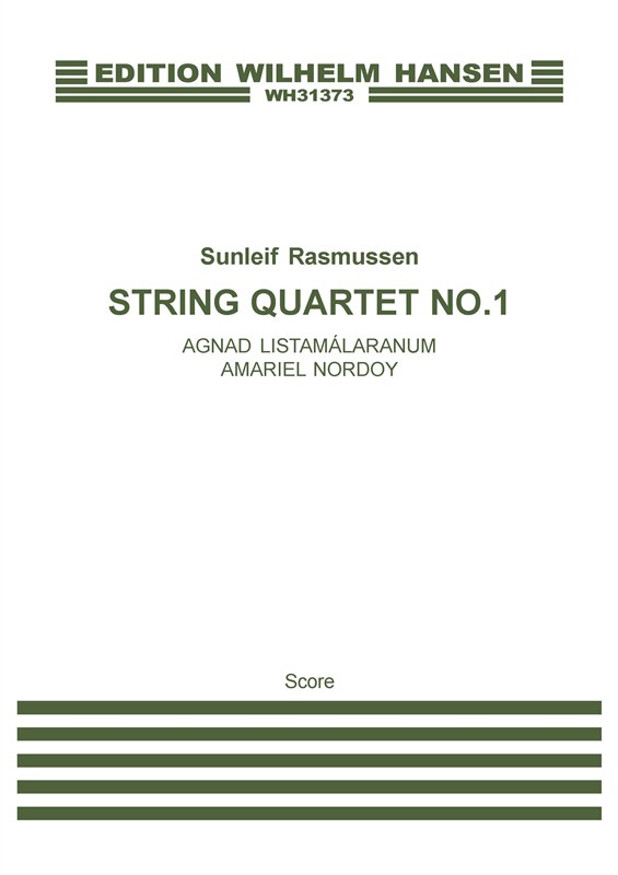 Sunleif Rasmussen: String Quartet No.1 (score)
