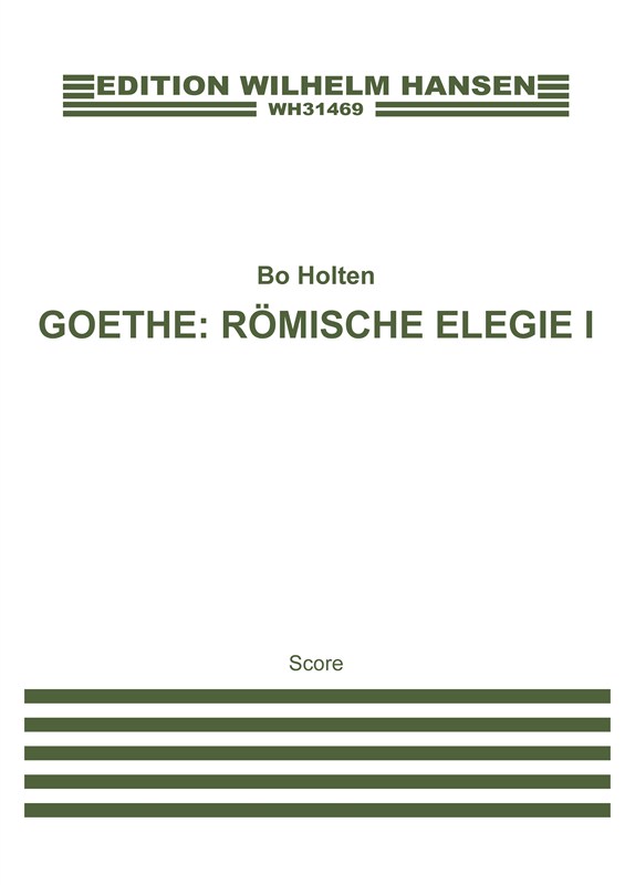 Bo Holten: Rmische Elegie I (score)