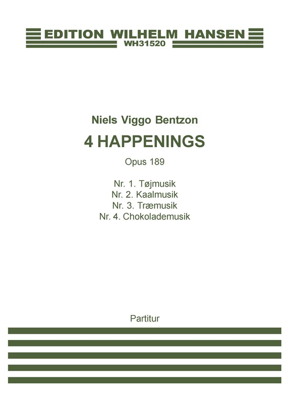 Niels Viggo Bentzon: 4 Happenings (Player's score)