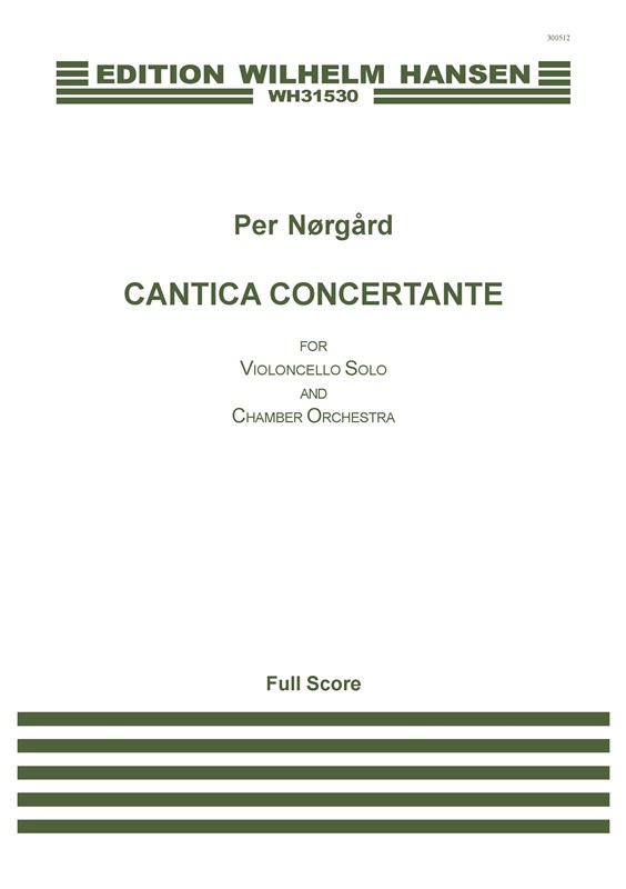 Per Nørgård: Cantica Concertante (Score)