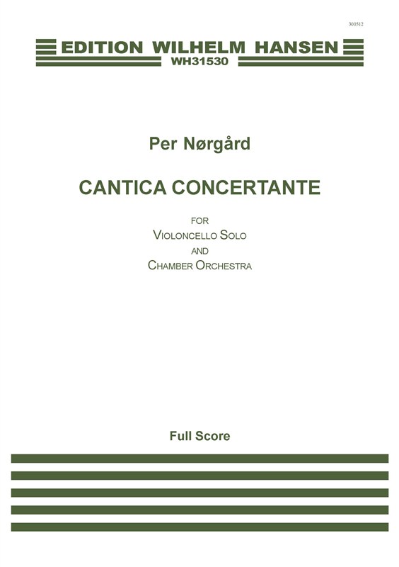 Per Nrgrd: Cantica Concertante (Score)