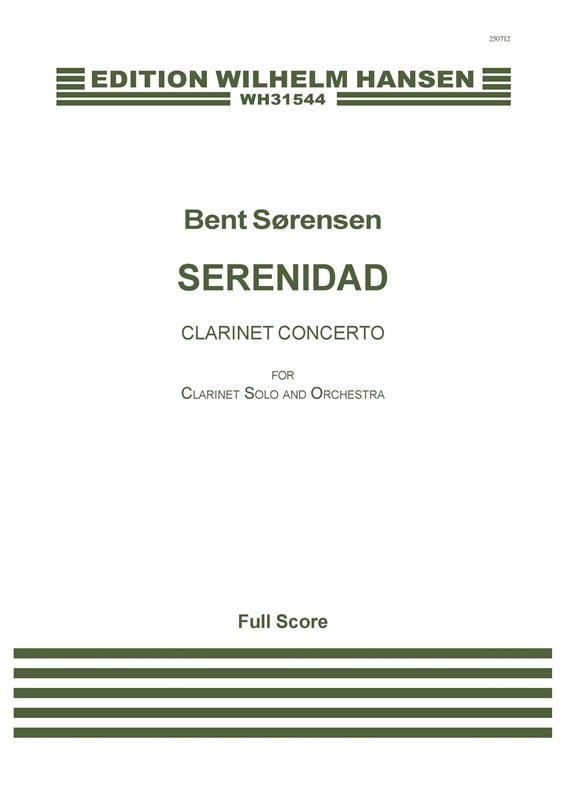 Bent Sørensen: Serenidad (Score)