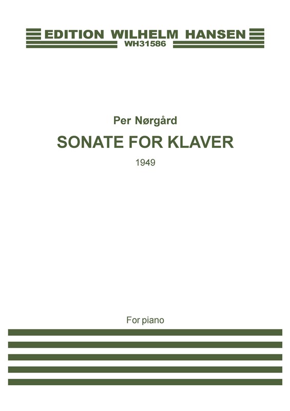 Per Nrgrd: Sonate For Klaver 1949 (piano)