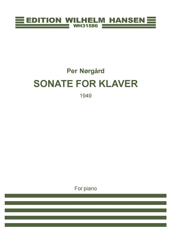 Per Nørgård: Sonate For Klaver 1949 (piano)