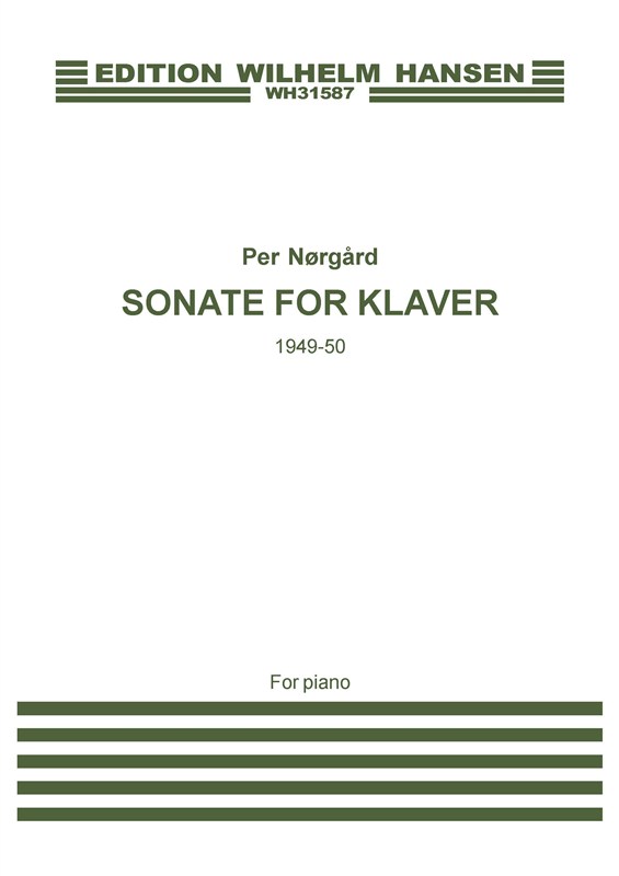 Per Nørgård: Sonate For Klaver 1949-50 (piano)