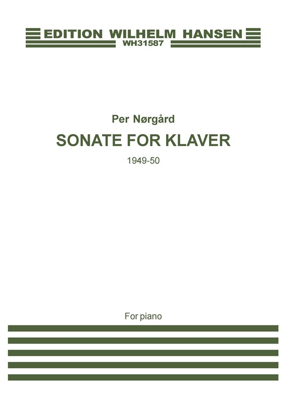 Per Nrgrd: Sonate For Klaver 1949-50 (piano)