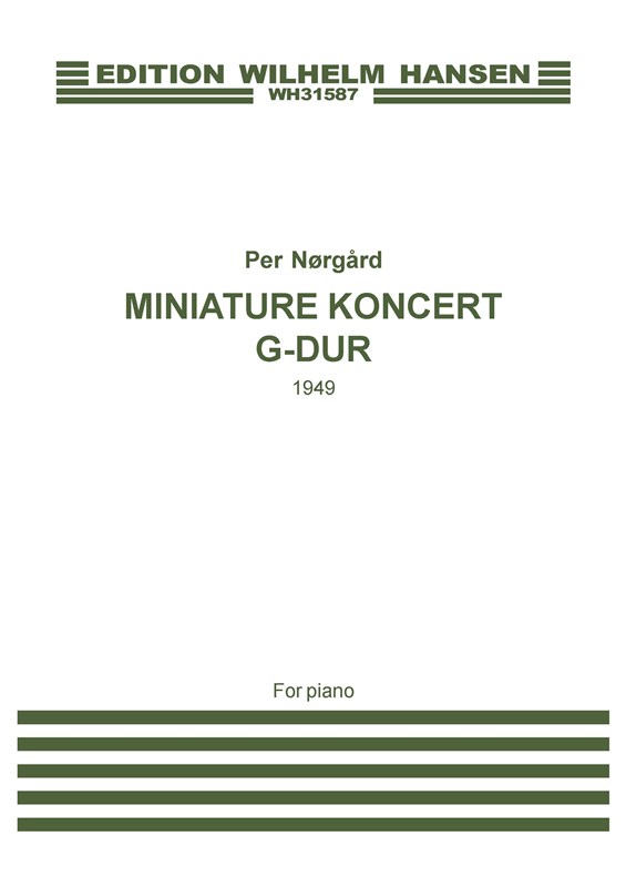 Per Nrgrd: Miniature Koncert G-Dur (piano)
