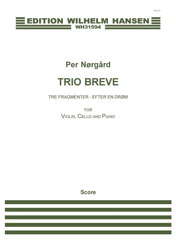 Per Nørgård: Trio Breve (Score and parts)