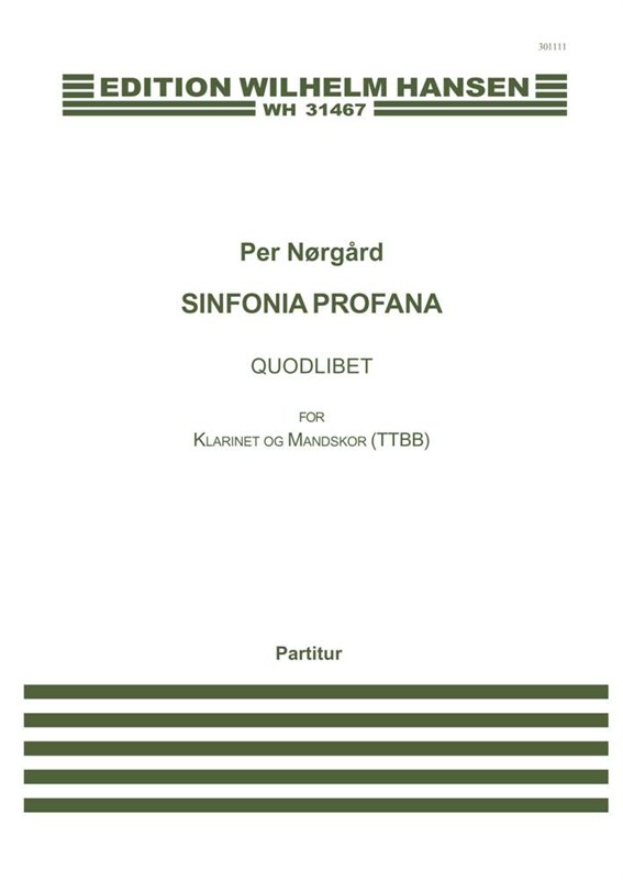 Per Nrgrd: Sinfonia Profana - Quodlibet (Score)