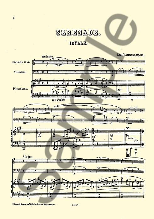 Emil Hartmann: Serenade Op.24