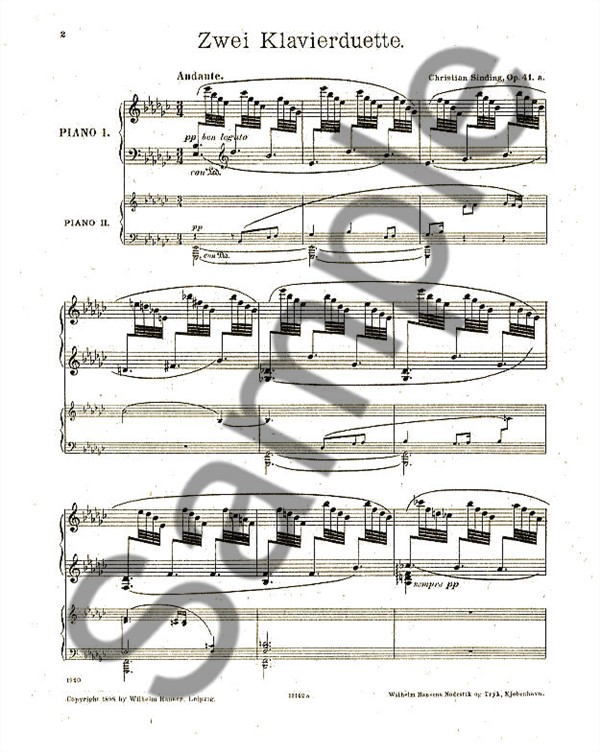Christian Sinding: Andante Op.41 No.1