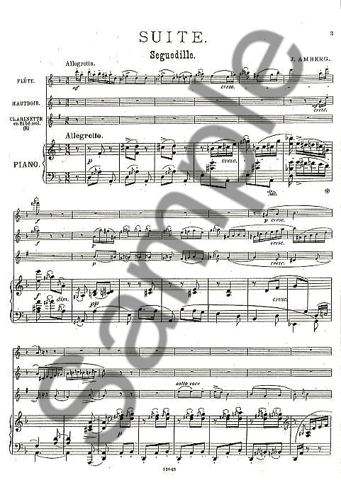 Johan Amberg: Suite (Score/Parts)