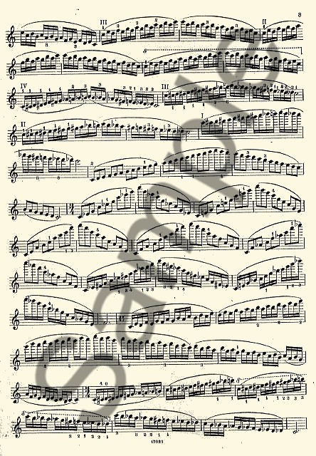 Carl Flesch: Studies And Exercises For Violin Solo Volume 3