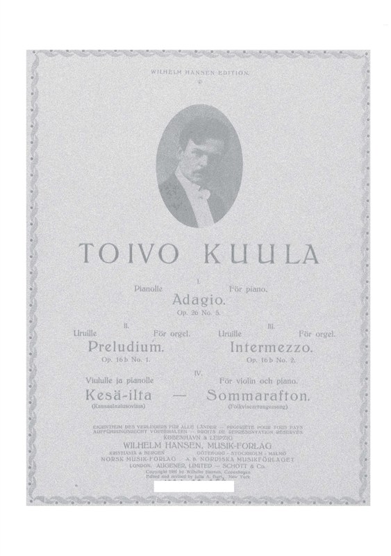 Toivo Kuula: Intermezzon Op. 16b No.2 (organ)