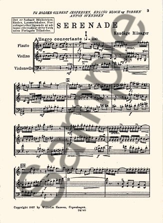 Knudge Riisager: Serenade Op.26b (Miniature Score)