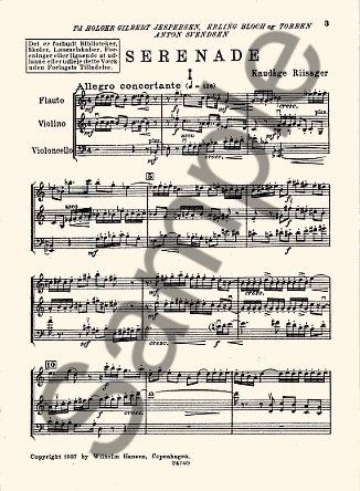 Knudåge Riisager: Serenade Op.26b (Miniature Score)
