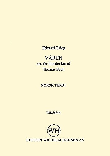 Edvard Grieg: Varen (Danish Text)