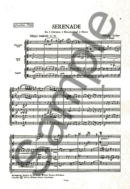 Matyas Seiber: Serenade For Wind (Score)