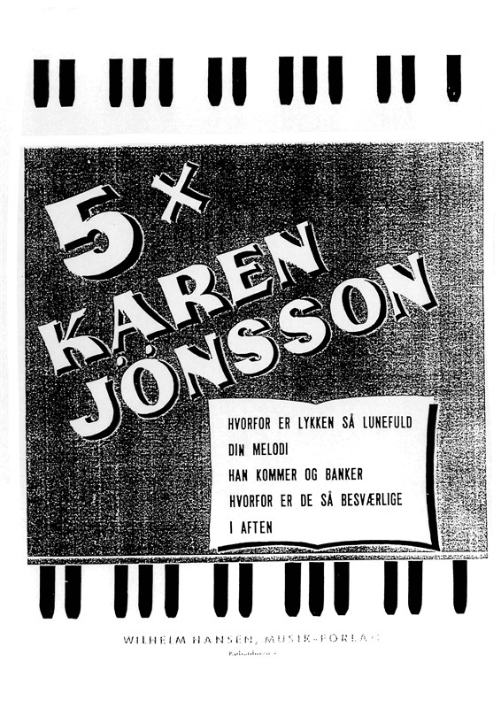 Karen Jönsson: 5 X Karen Jönsson (Voice and piano)