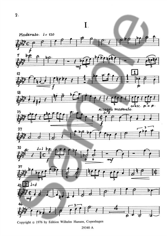 Axel Jørgensen: Quintet For Brass Instruments (Parts)