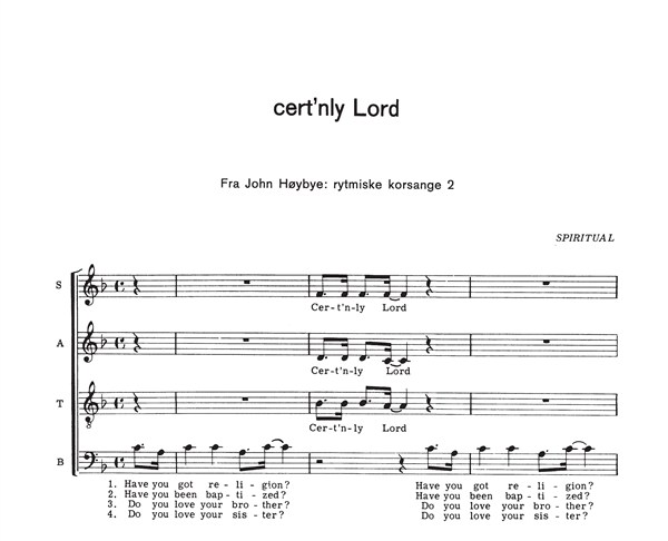 John Hybye: Cert'nly Lord