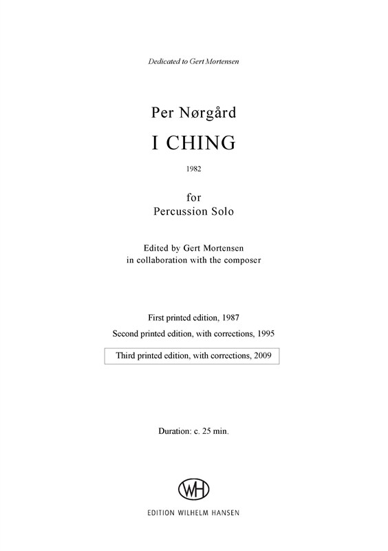 Per Nrgrd: I Ching