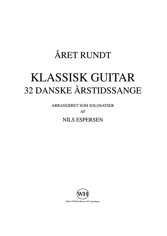 Nils Espersen: 32 Danske Årstidssange (Guitar)