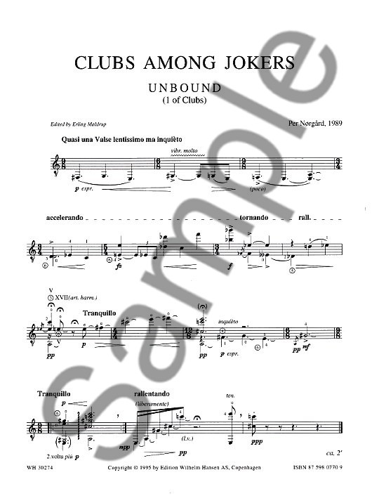 Per Nrgrd: Clubs Among Jokers, Tales Of A Hand Suite No.3