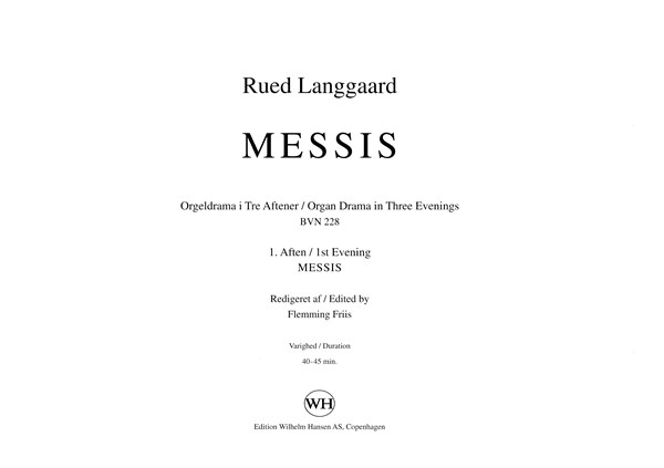 Langgaard: Messis (1st Evening- Messis) From Organ Drama In Three Evenings