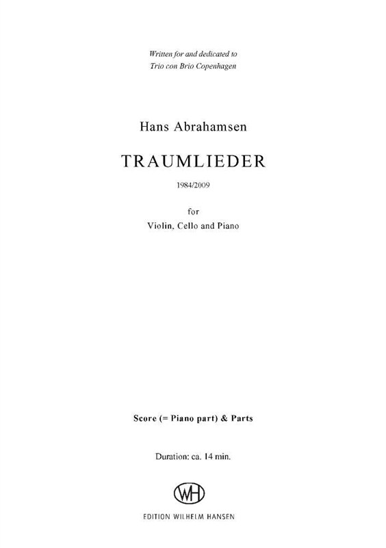 Hans Abrahamsen: Traumlieder (Score/Parts)