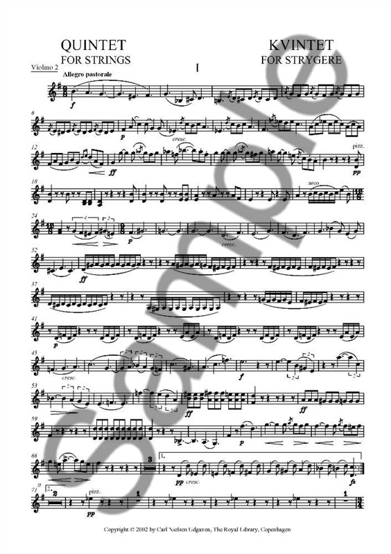 Carl Nielsen: Quintet (Parts)