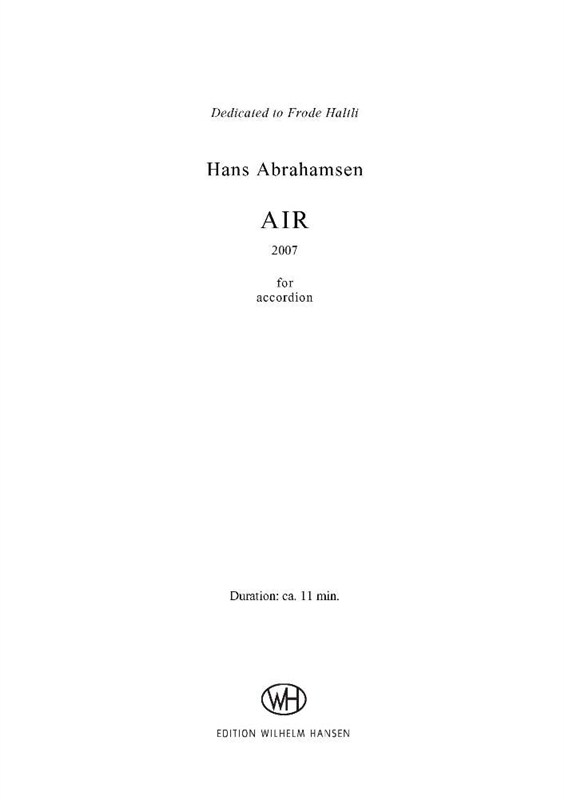 Hans Abrahamsen: Air (Accordion solo)