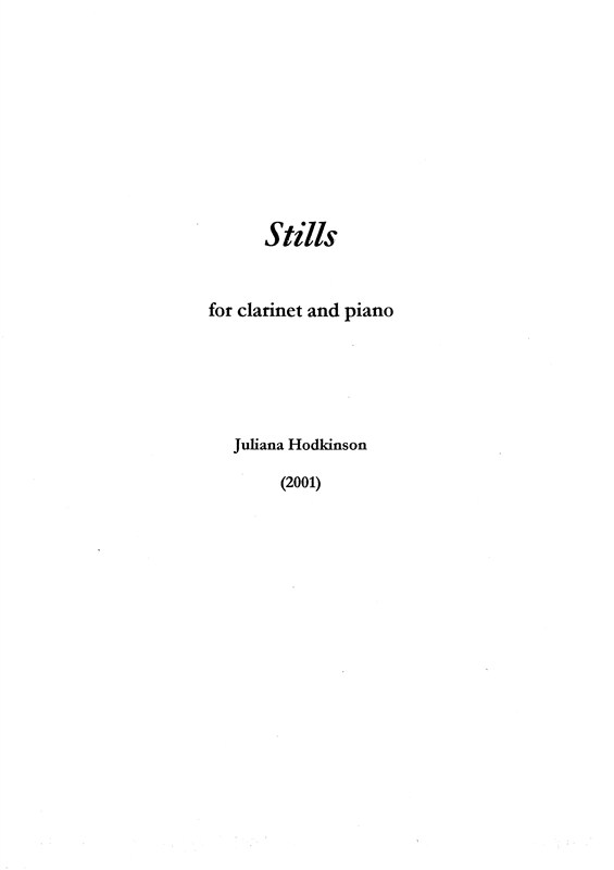 Juliana Hodkinson: Stills (Player's score)