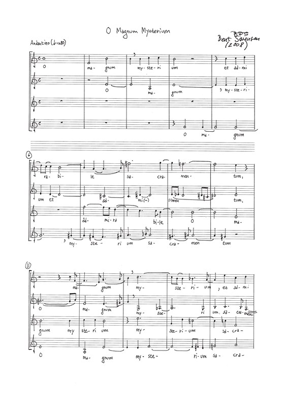 Bent Sørensen: O Magnum Mysterium