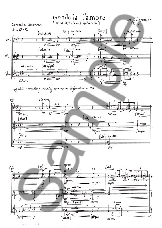 Bent Sørensen: Gondola L'Amore