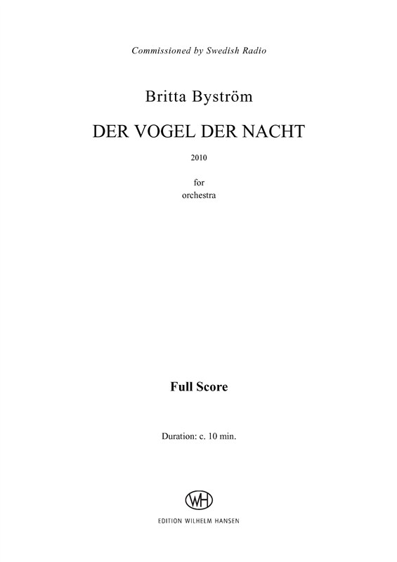 Britta Byström: Der Vogel Der Nacht