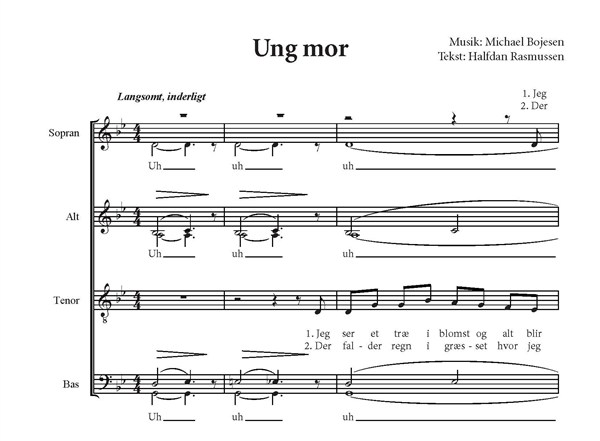 Michael Bojesen: Ung mor (SATB)