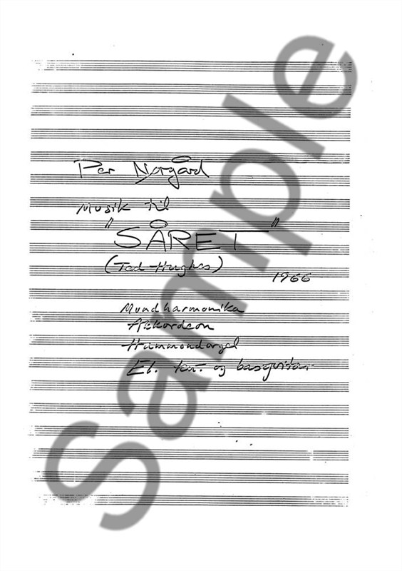 Per Nørgård: Saret (Score)