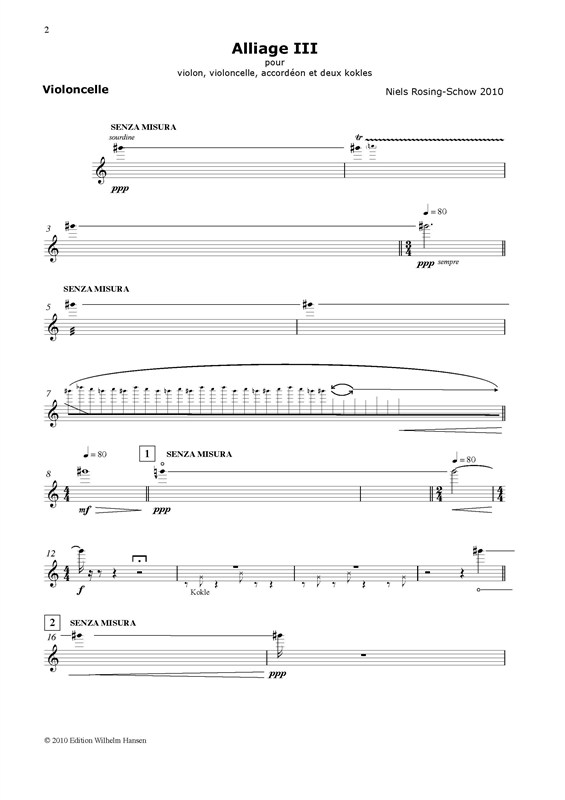 Niels Rosing-Schow: Alliage III (Parts)