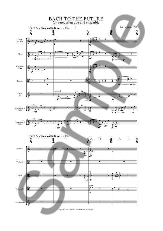 Per Nørgård: Bach To The Future (Score)