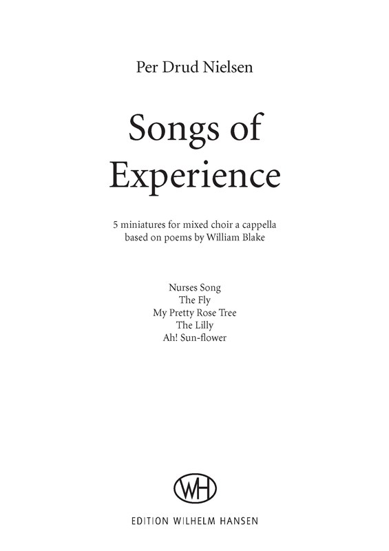 Per Drud Nielsen: Songs Of Experience (SATB)