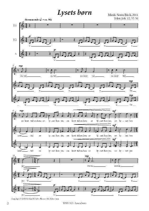 Søren Birch: Lysets Børn (SSA)